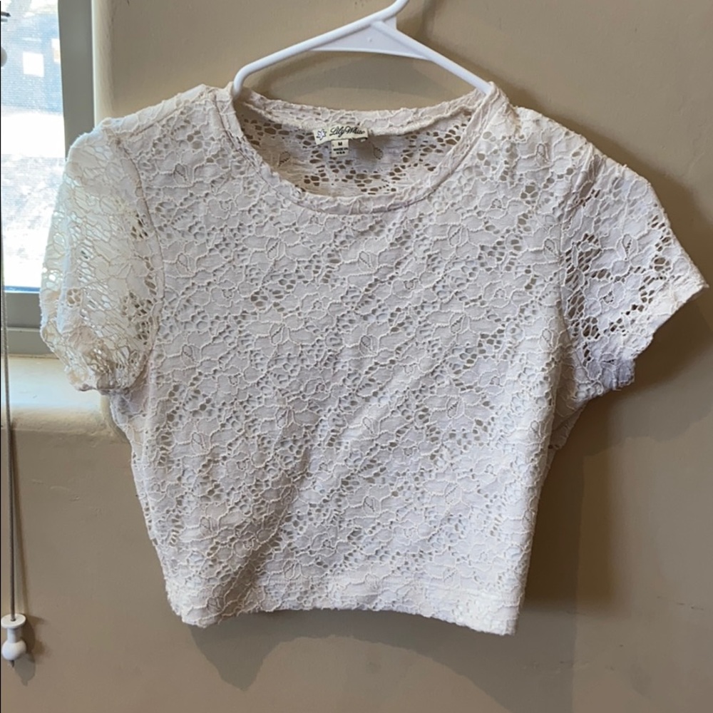 Lace crop top